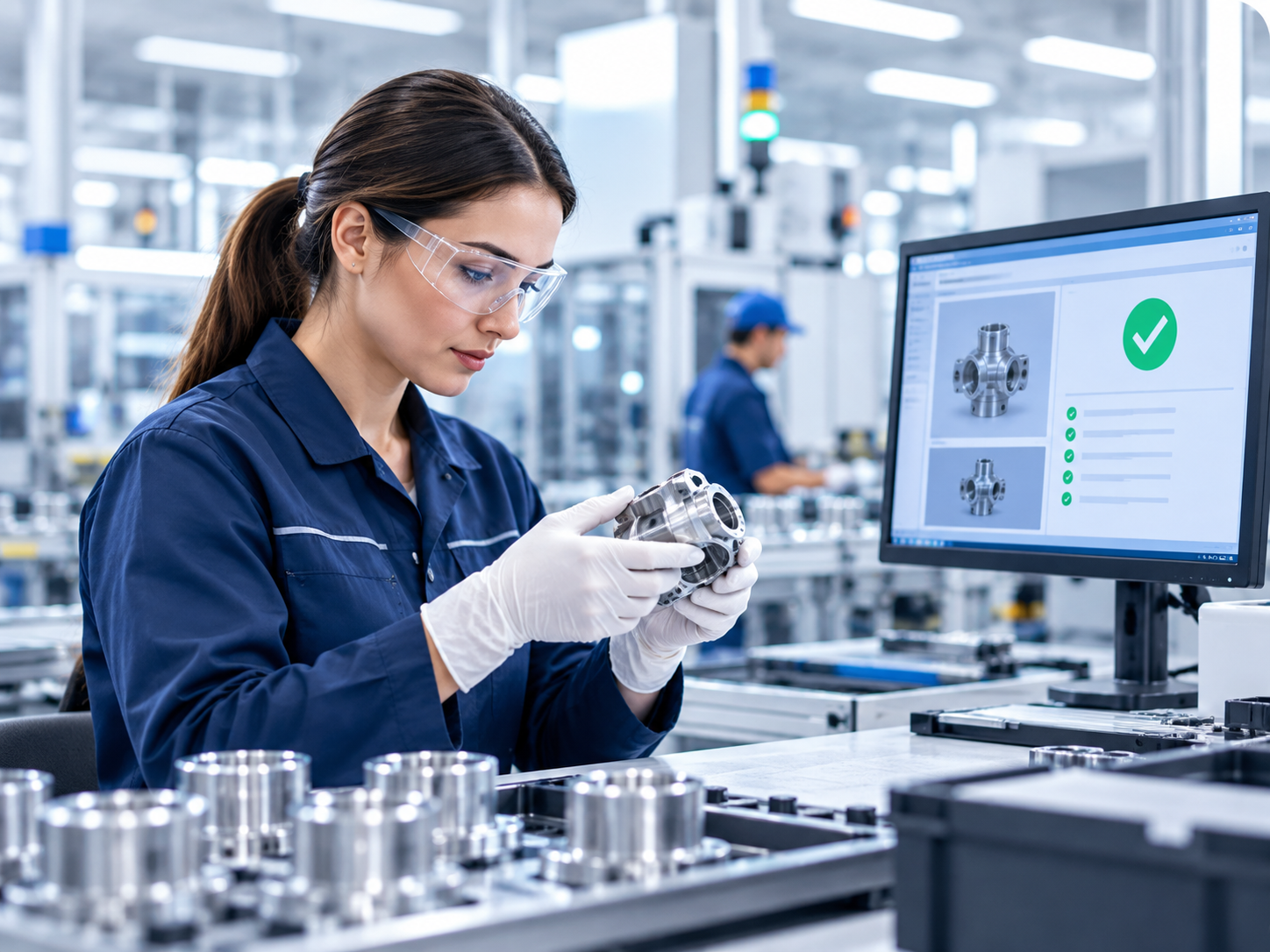 Quality inspection in production facility