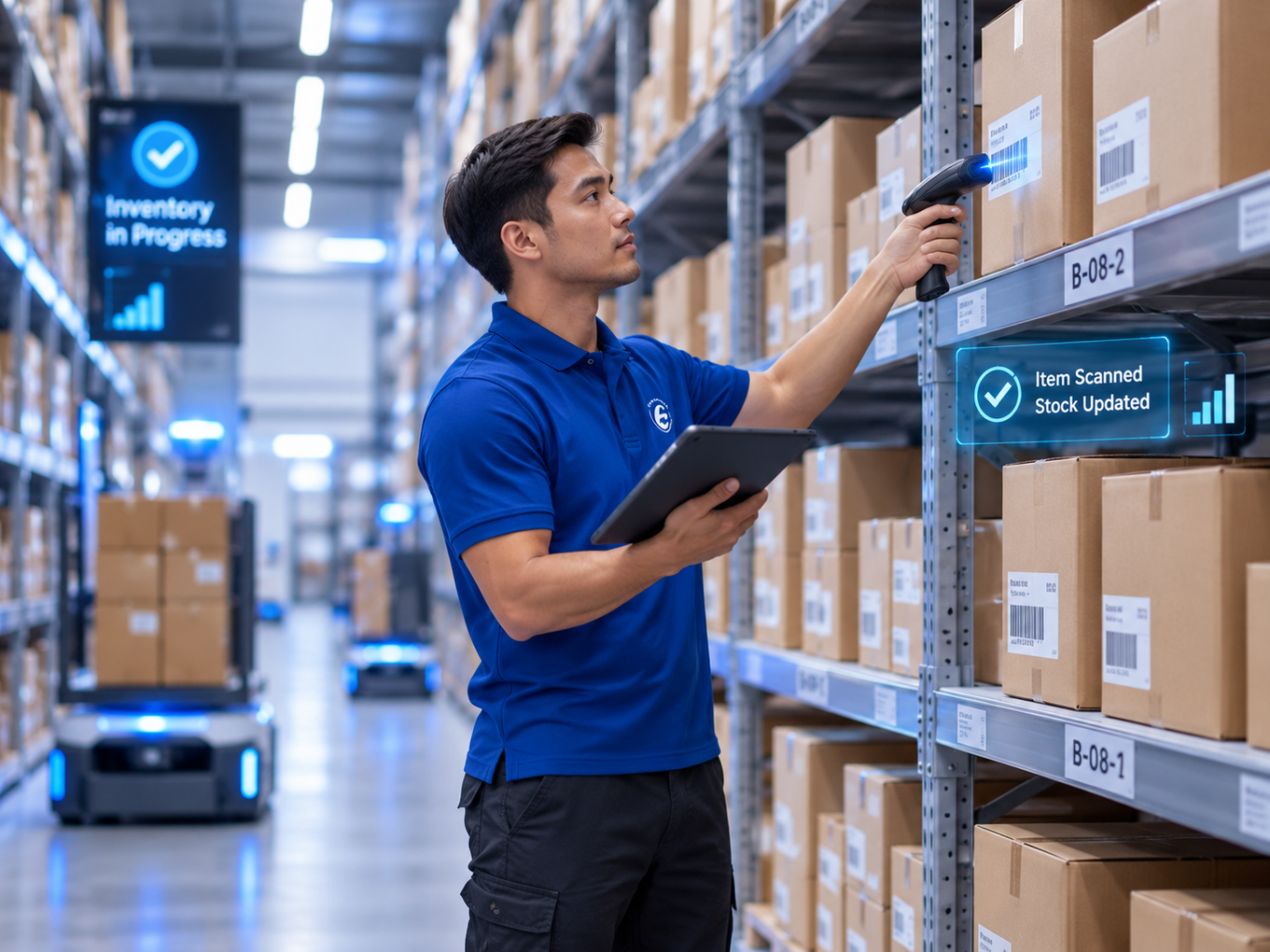Distribution warehouse inventory
